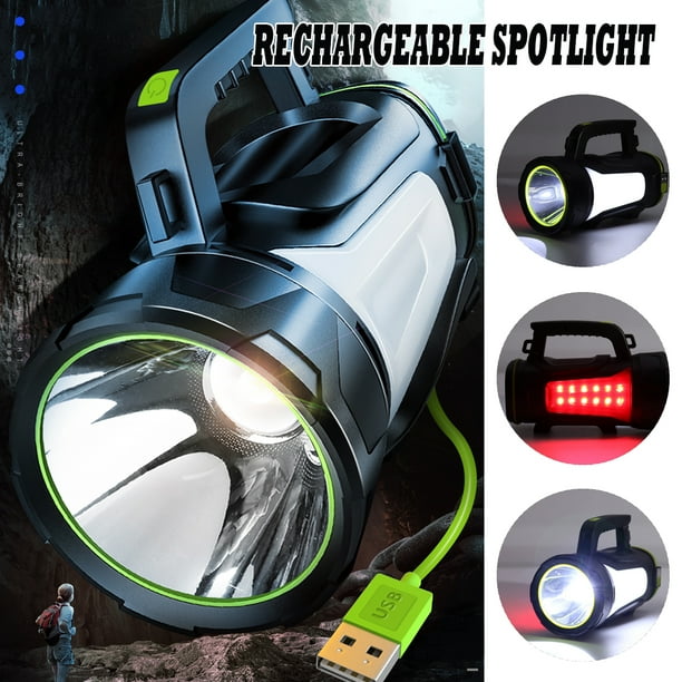6000mAh Rechargeable LED Work Light Torch Candle Power Spotlight Hand Lamp HOT